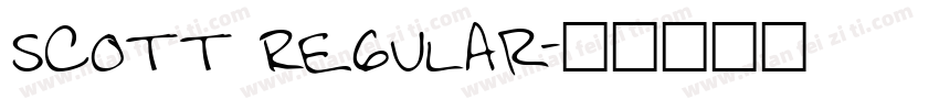 Scott Regular字体转换